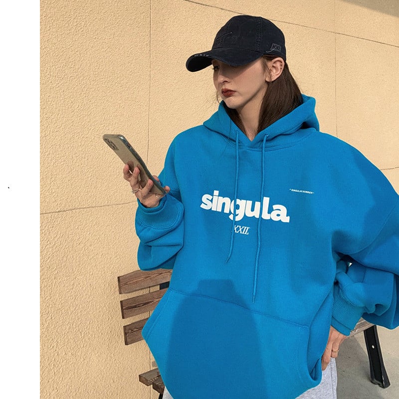 Casual Women's Loose Long Sleeve Printed Sweater