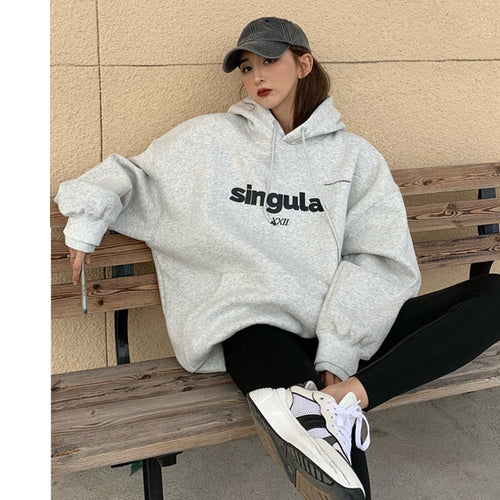 Casual Women's Loose Long Sleeve Printed Sweater