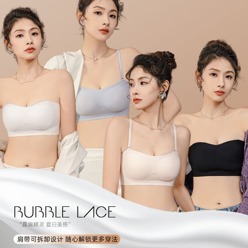 Strapless Seamless Bra for Summer with Sexy Back Design