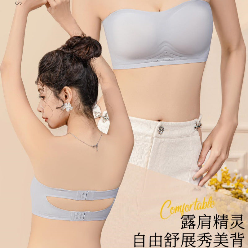 Strapless Seamless Bra for Summer with Sexy Back Design