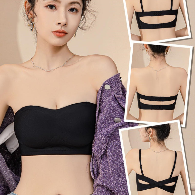 Strapless Seamless Bra for Summer with Sexy Back Design